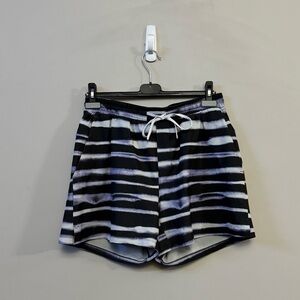 Lululemon men’s Pool swimsuit shorts - Black Purple stripe